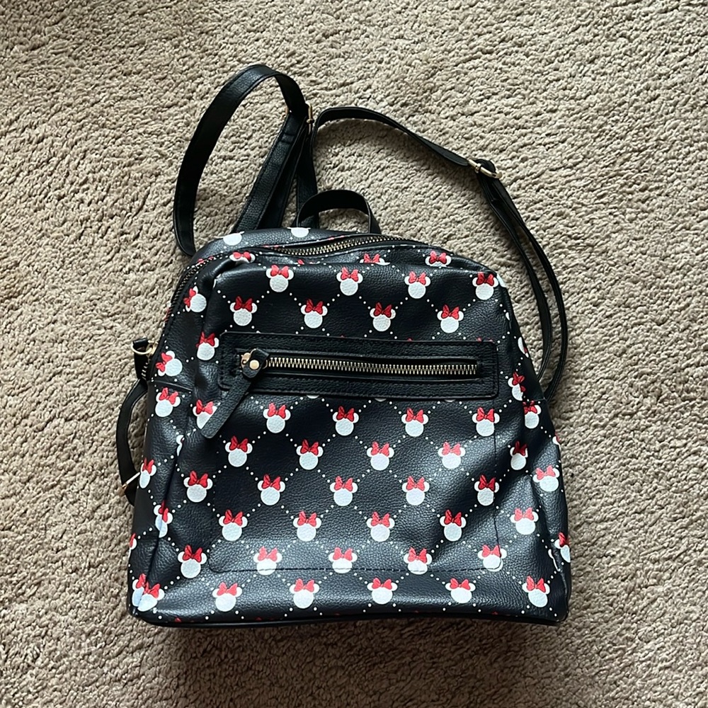 Black Disney Minnie Mouse Mini Backpack